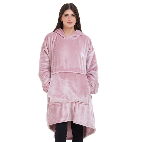 Snuggs Blanket Hoodie "Light Mauve"
