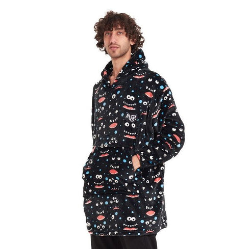 Snuggs Blanket Hoodie "Black monster"
