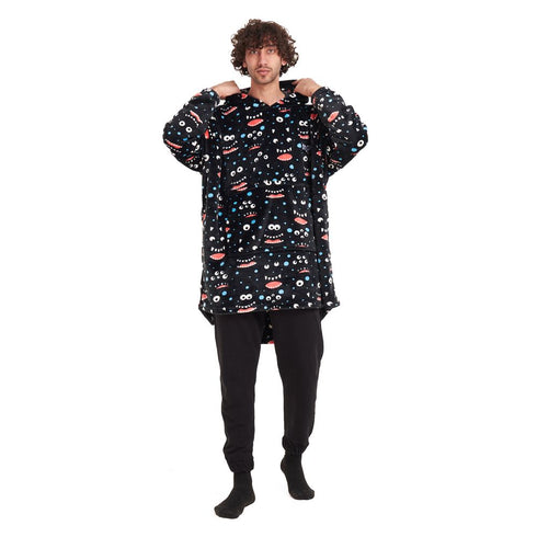 Snuggs Blanket Hoodie "Black monster"