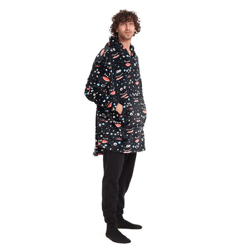 Snuggs Blanket Hoodie "Black monster"