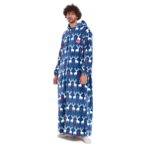 Snuggs Wearable Blanket Monk "Dark blue Christmas"