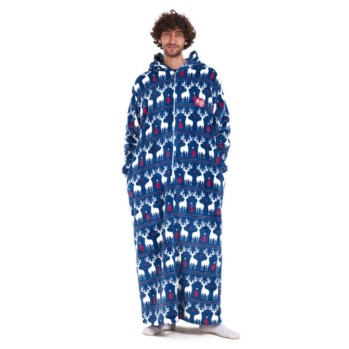 Snuggs Wearable Blanket Monk "Dark blue Christmas"