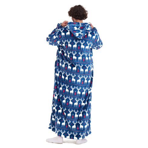 Snuggs Wearable Blanket Monk "Dark blue Christmas"