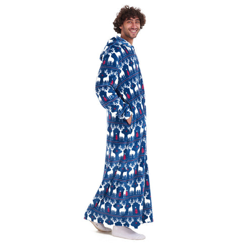 Snuggs Wearable Blanket Monk "Dark blue Christmas"