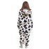 Snuggs Kids Blanket Onesie "Black Cow"