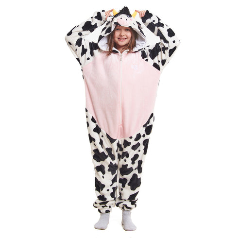 Snuggs Kids Blanket Onesie "Rose Cow"