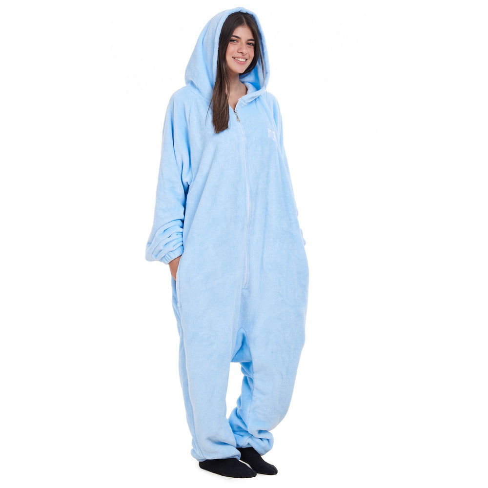 Snuggs Blanket Onesie "Light blue" Snuggseu