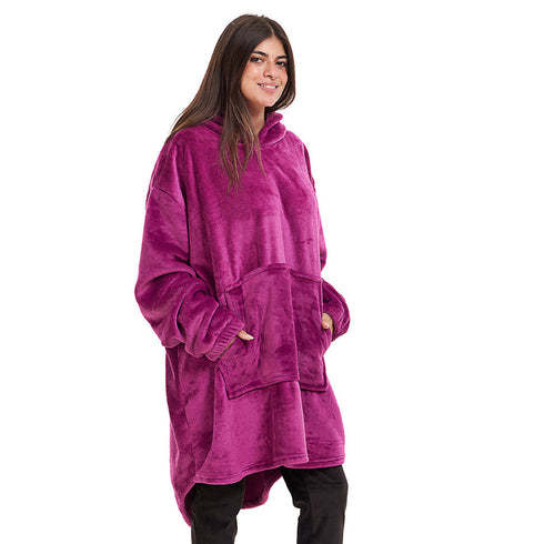 Snuggs Blanket Hoodie "Fuchsia"