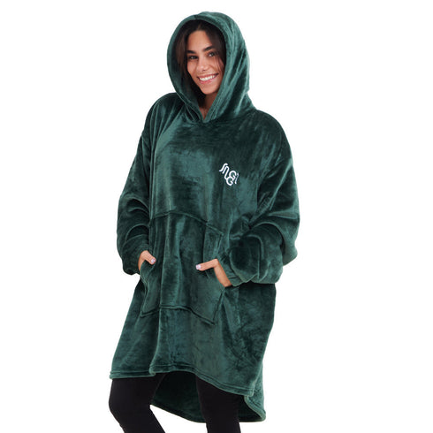 Snuggs Blanket Hoodie "Green Tree Christmas"