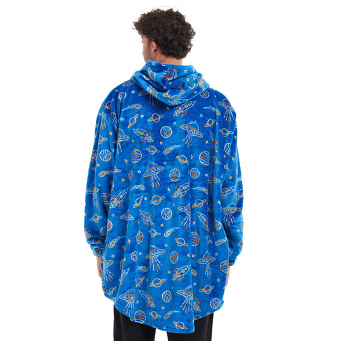 Snuggs Blanket Hoodie "Royal Blue Space"
