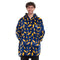 Snuggs Blanket Hoodie "Dark Blue Bolt"