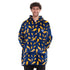Snuggs Blanket Hoodie "Dark Blue Bolt"