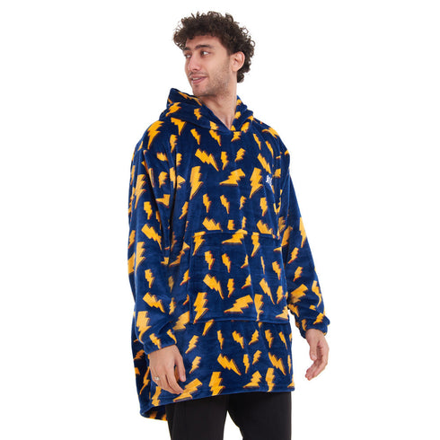 Snuggs Blanket Hoodie "Dark Blue Bolt"