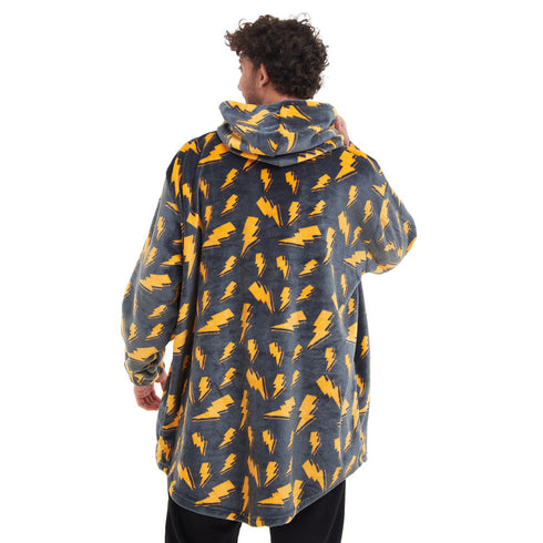 Snuggs Blanket Hoodie "Dark Grey Bolt"