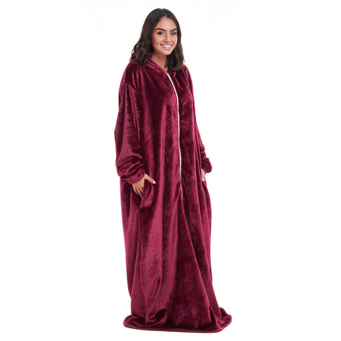 Snuggs Monk Wearable Blanket "Burgundy"
