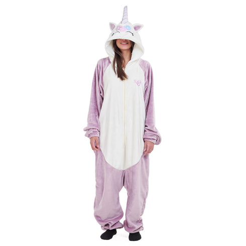 Snuggs Blanket Animal Onesie "Purple Unicorn"