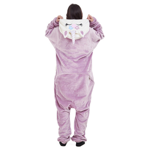 Snuggs Blanket Animal Onesie "Purple Unicorn"