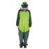 Snuggs Blanket Animal Onesie "Dinosaur neon green"