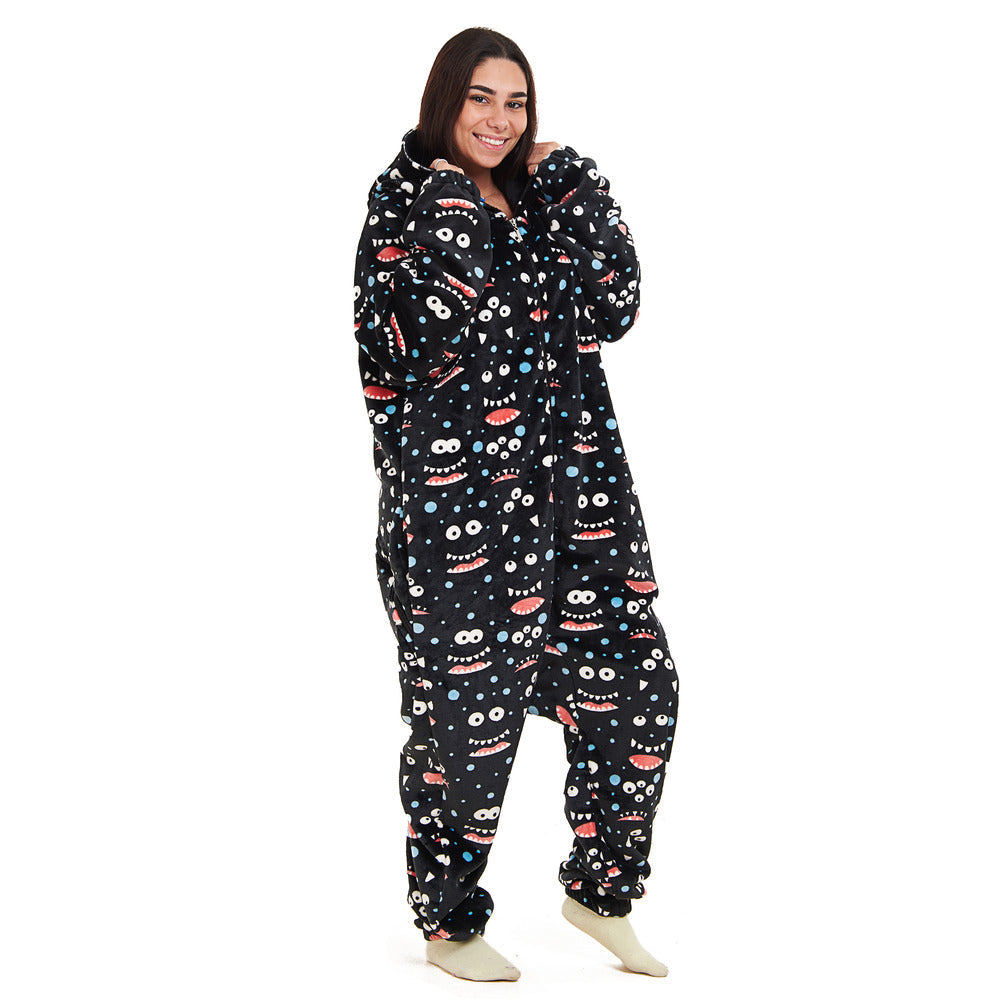 Snuggs Blanket Onesie "Black monster" Snuggseu