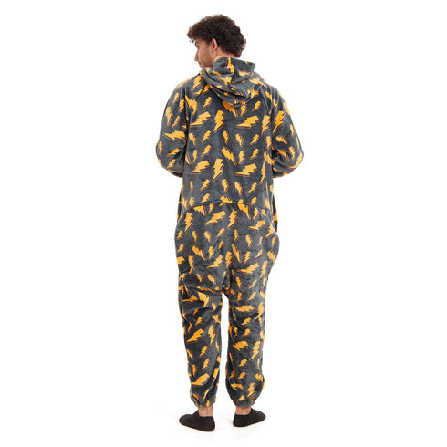 Snuggs Blanket Onesie "Dark Grey Bolt"