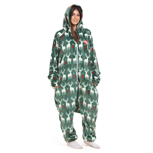Snuggs Blanket Onesie "Green Christmas"