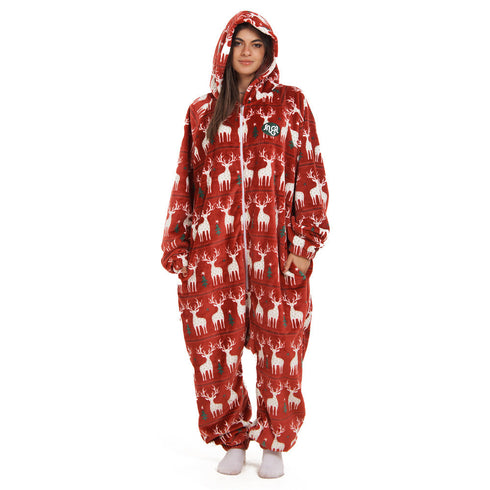 Snuggs Blanket Onesie "Red Christmas"