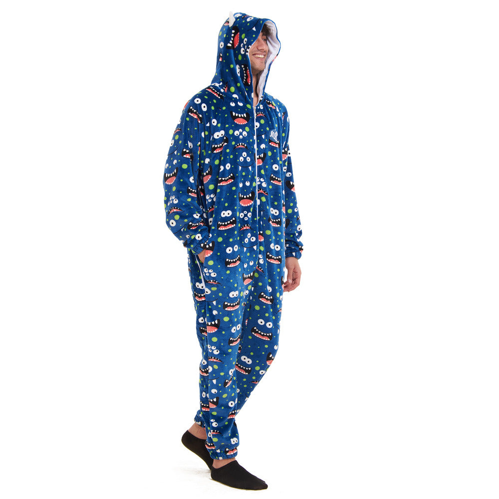 Snuggs Blanket Onesie "Blue monster" Snuggseu