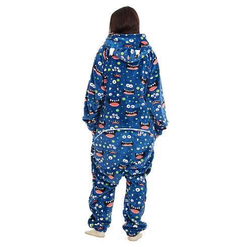 Snuggs Blanket Onesie "Blue monster"
