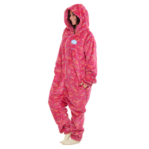 Snuggs Blanket Onesie "Fuchsia Space"