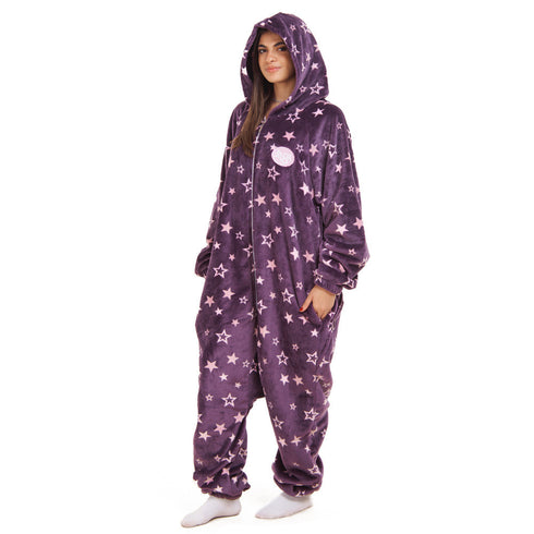 Snuggs Blanket Onesie "Purple stars"