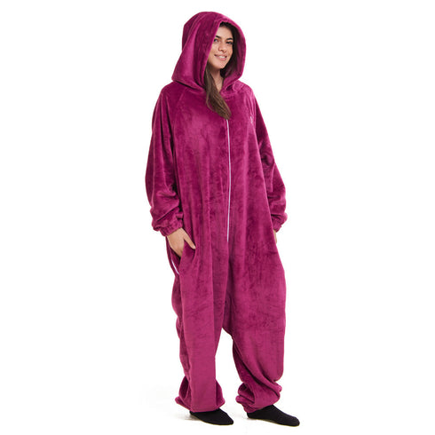 Snuggs Blanket Onesie "Fuchsia"